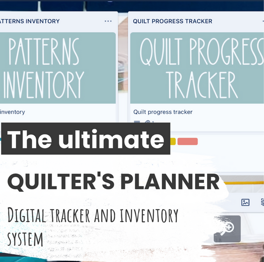 Quilter's Ultimate Digital Organizer - Planner & Inventory - with video tutorial